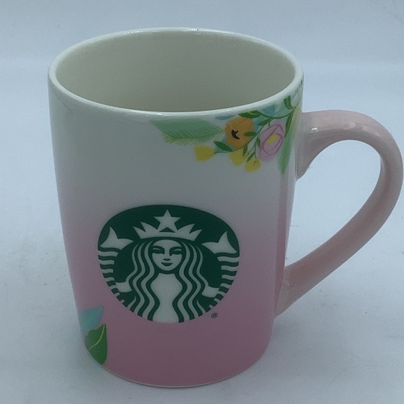 Starbucks 2020 Pink Floral Thankful 10 oz Mug - Picture 3 of 7